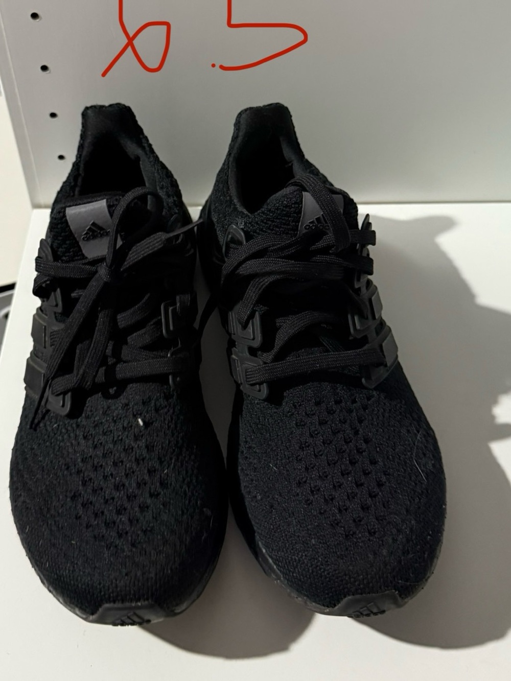 adidas Men's Black Knit Running Shoes